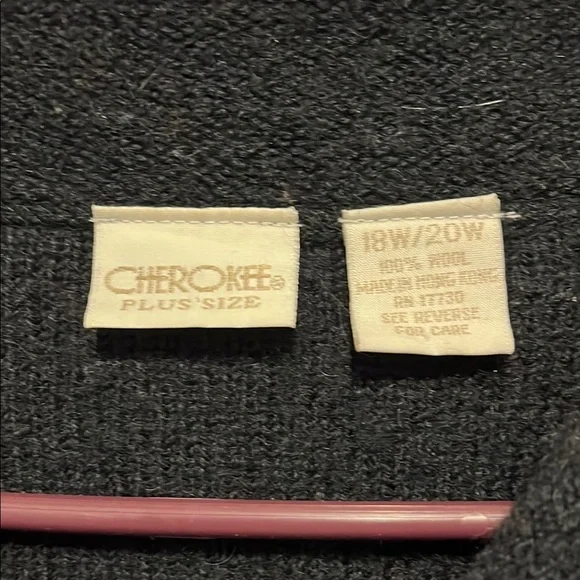 Cherokee Navy Blue Cardigan with Embroidered Details - Picture 2 of 3